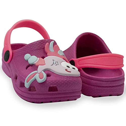 Kit com 3 Pares de Babuche - Sorvete Roxo, Unicórnio Rosa e Peixe Rosa - 23/24