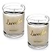 LUNA CANDLE CO. Highly Scented Lavender Jar Candle with Hints of Geranium, Luxurious Soy Wax 11oz. Glass, Long Burning Up to 110 Hours of Burn Time, Low Smoke, Aromatherapy, Spa (2 Pack)