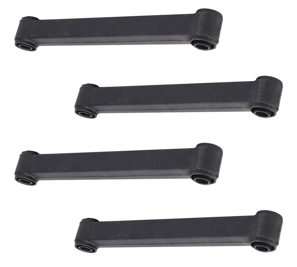 (4 Pack) 19.25" Torque Arm/Rod, Black, Rubber Bushings Replaces Mack Euclid E-2899, EUE2899, Navistar 2507512C, Navistar 2507512C1, Mack 0587-9012724, Meritor R302899, Haldex CS71137B OEM