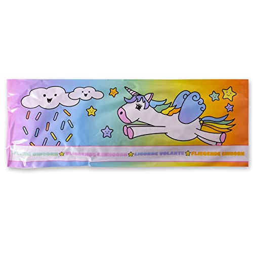 TE-Trend 6 Stück Einhorn Flieger Styropor Unicorn Gleitflugzeug Kinder Styroporflieger Mitgebsel Flieger Flugzeug Kindergeburtstag Wurfgleiter Glider Mehrfarbig