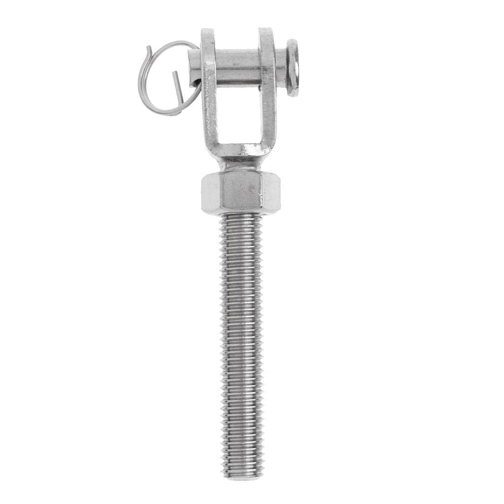 Set di 5 viti di ricambio in acciaio inox M12, colore argento