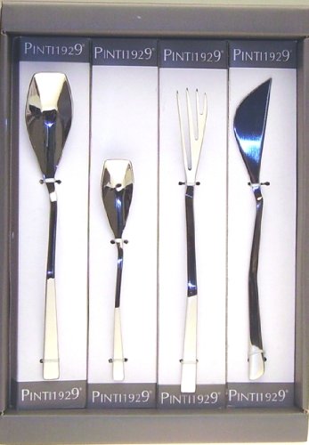 Servizio Posate 24 Pz Alberi d'Inverno Pinti Box Gift