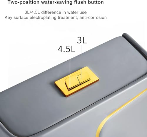 Image of B Backline Ceramic P Trap Commode | One Piece Floor Mount Western Toilet Commode /European Commode /Water Closet For Bathroom P trap Outlet From Wall - (Grey Glossy)