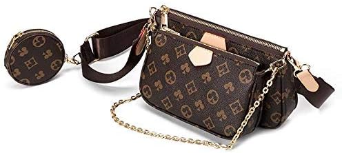 Crossbody bag for Women Fashion Designer Shoulder Purses Trendy Pochette Including 3 Size Brown Handbag with Coin Purse Customizable Logo Crossbody bag for Women Fashion Designer Shoulder Purses Trendy Pochette Including 3 Size Brown Handbag with Coin Purse Customizable Logo