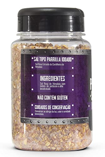 Parrilla de Sal Rosa com Alho 470g - Vida Gourmet