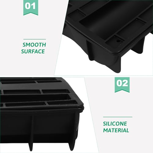 Molde de silicona para cubos de hielo grande con tapa miniatura 3