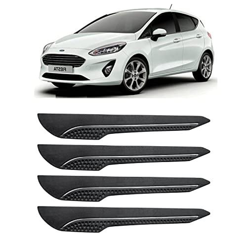 Image of AOSIS-Car Bumper Protector /Bumper Guard for Ford Fiesta with Single Chrome Stripe (4-Pcs)