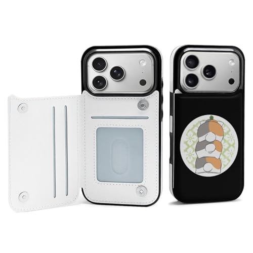 手帳型 夏目友人帳 ニャンコ先生 (14) 対応 iPhone 17 Pro ケース カード収納 スマホケース 財布型 携帯ケース 軽量 全面保護 スタンド機能