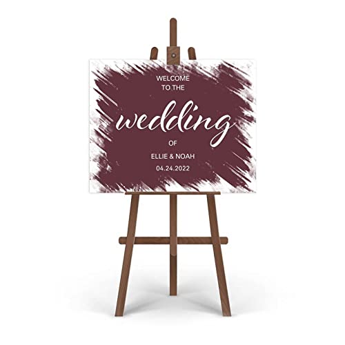 Panneau de bienvenue de mariage pour entrée de réception champêtre chic - 3