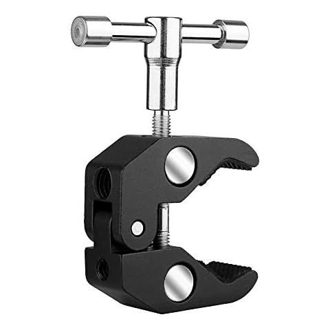 SLOW DOLPHIN Photography Super Clamp w/1/4'' and 3/8'' Thread Clip for DSLR,Cameras, Light Stand, Rods,Lights, Umbrellas, Hooks, Shelves, Cross Bars Cover