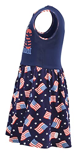 Image of Unique Baby Girls Mermaid in The USA Sleeveless 4th of July Dress
