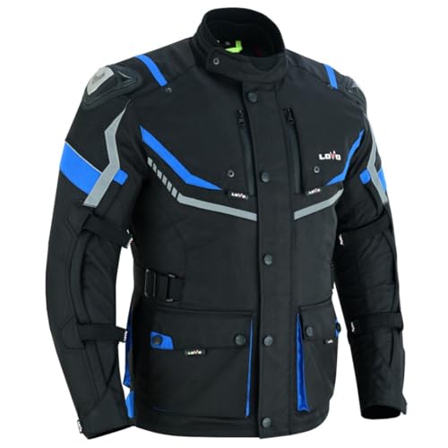 LOVO   Chaqueta Moto Tricapa 4 Estaciones Hombre   Chaqueta Moto Hombre Verano e Invierno con Protecciones Homologadas   Cazadora Moto de Longitud 3/4   Diseñada para Todo Tipo de Clima