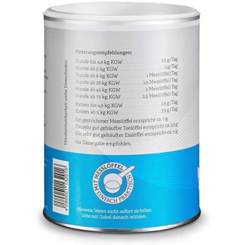 Collagile Dog Hunde Ergänzungsfutter für Knochen und Bänder Bioaktive Kollagenpeptide in Lebensmittelqualität (6 x 225g)