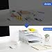Imagen de EasyPAG 3 Niveles Metal Malla A4 Bandejas Oficina Apilables Soporte Documentos Almacenamiento Revistas Organizador Escritorio Clasificador Carta Estante Papel