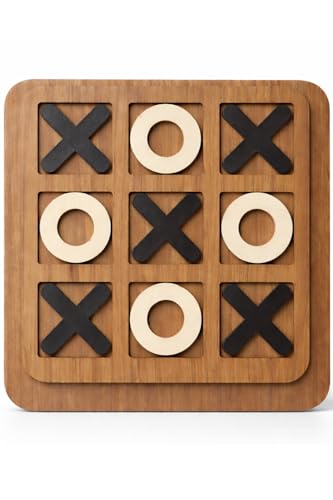 Wooden Tic Tac Toe Game for Kids (8'X8') | Wood XOXO Table Games -Birthday Return Gift, Xo X o...