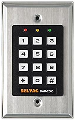 Security digital code lock, IP 44, 12-24 V, sabotage contact.