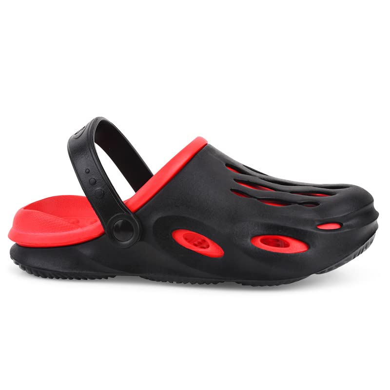 Image of SFR Men's Clogs l Lightweight, Stylish & Water Resistant Croc l Casual & Comfortable Men's Sandals with Adjustable Strap l Unisex Anti-Skid Clogs l Washable Rubber Clogs for Mens, Boys(Victor)