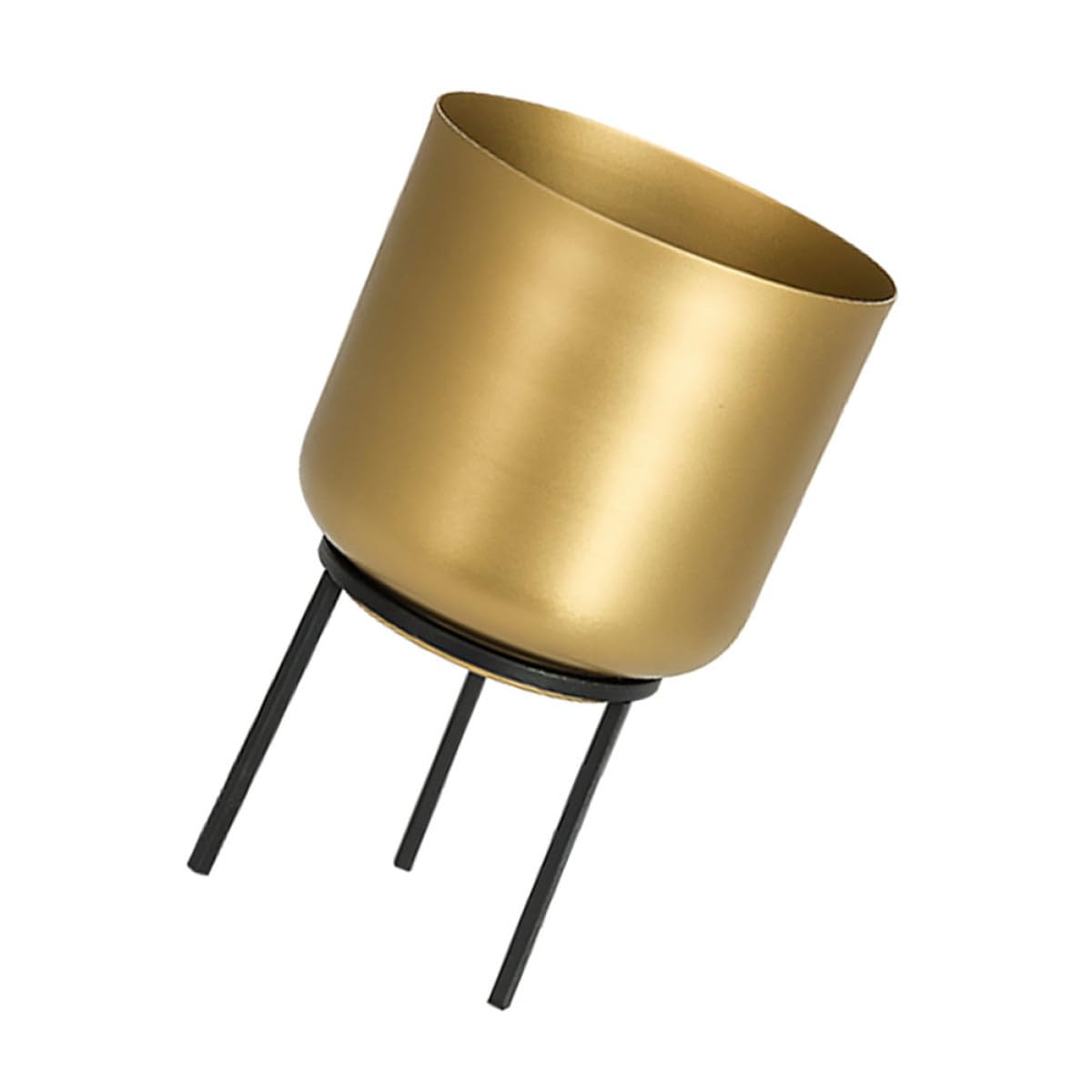 SHERCHPRY Florero de Hierro Forjado Nórdico Mediano Triangular, Contenedor para Arreglos Decorativos, Adorno de Jarrón Metálico para Interiores, Decoración Hogar Sala y Comedor, 1