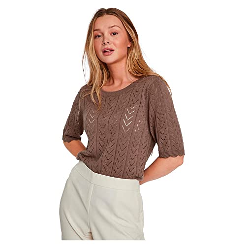 Vila VISHELLEY O-Neck 2/4 Knit TOP - NOOS