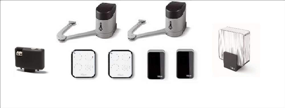 Kit bidirectionnel pour l'automatisation de portails à battant avec portes jusqu'à 3,5 m 24 V DC à bras articulé montage extérieur code : HYKEBDKCE