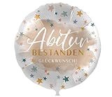 Folienballon Abitur Bestanden Glückwunch Ballon Abi Geschenk Abiturienten Absolventen Luftballon Abiball Abschluss - Made in EU, Helium geeignet