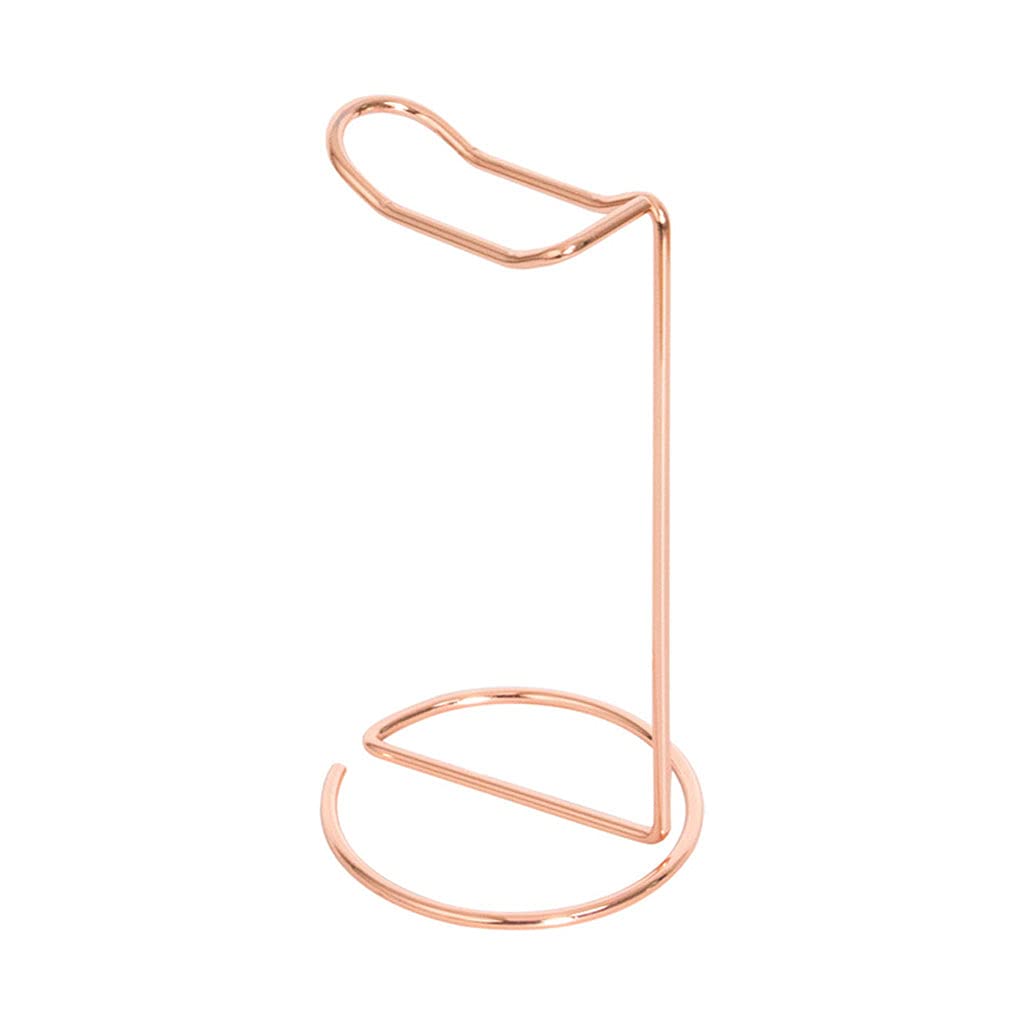 XAGMODSHN Simple Metal Headset Holder Stand Headphone Stand Gaming Headset Holder for All Headphones Home for Desk Metal Rose Gold