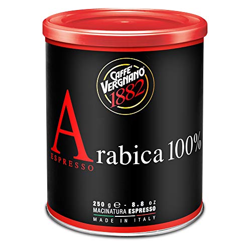 Caffè Vergnano 1882 Kaffee Dose 100% Arabica gemahlen Espresso - 2 Packungen mit 250 g