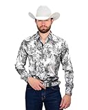 VAQUERO SIGNATURE, Mens Fashion Shirts | Camisas De Moda para Hombre VS100L - S11126 (US, Alpha, Large, Regular, Regular, S11126-2 White)