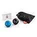 Massage Ball Set - Silicone and Rubber Lacrosse Balls for Myofascial and Trigger Point Release Therapy Tools - Deep Tissue Massager - Foot and Back Massage Ball - Bonus Carry Bag and Exercise Videos