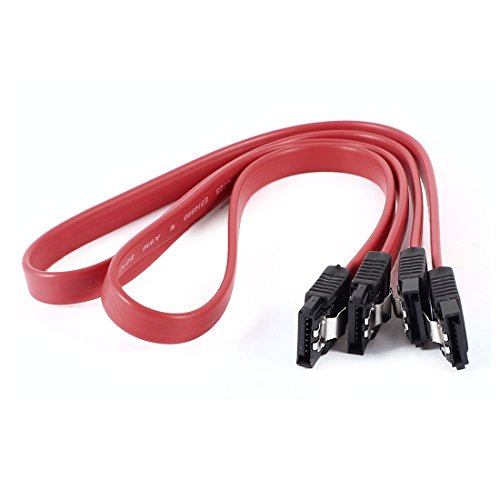 Cable SATA 7 Pines Macho a Macho 2 Piezas Rojo
