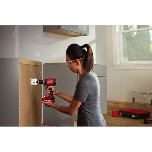 CRAFTSMAN V20* BRUSHLESS RP 1/2 in. Furadeira/Chave Kit (CMCD725D2) - 20V, 2 Baterias 2Ah, 2 Velocid