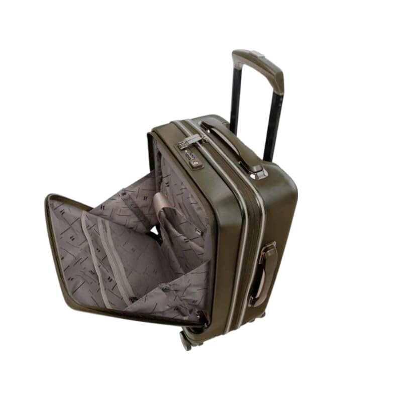 Rapidity- Dark Olive Cabin-20 inches with Padded Laptop Section Polycarbonate Hard Case Carry-on Luggage 8 Wheel Trolley Bag with TSA Lock and Wet Pouch Inside-image-8