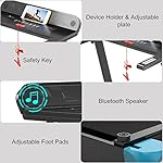 GOPLUS Klappbares Laufband, elektrisches Laufband mit 12 voreingestellten Programmen, App-Steuerung, Bluetooth-Lautsprecher, LED-Monitor und Gerätehalterung, tragbares Laufband für Wohnung – Bild 5