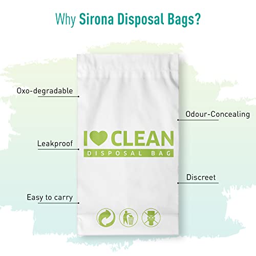 Sirona Sanitary Disposal Bags | 75 Bags | Pad Disposable Bags for Discreet Disposal of Tampons, Condoms, Sanitary Pads, Panty Liner & Personal... - Image 5