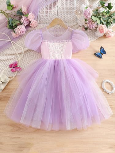 Vestido de Princesa para Niña 7 Años Color Púrpura miniatura 5