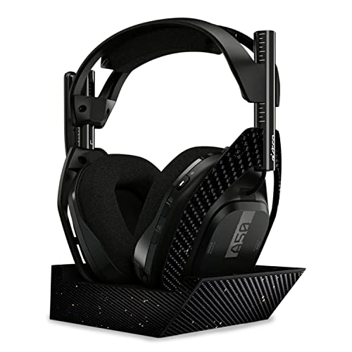 Image of MightySkins Carbon Fiber Skin Compatible with Astro A50 Wireless Headphones + Base Station (Gen 4) - Deep Space | Protective, Durable Textured Carbon Fiber Finish | Easy to Apply | Made in The USA