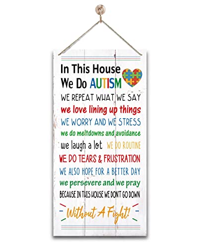 Autism House Decor - 'In This House We Do Autism'