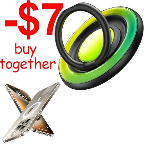 Magnetic Case & Magnetic Phone Grip Ring Holder Kickstand Spinner
