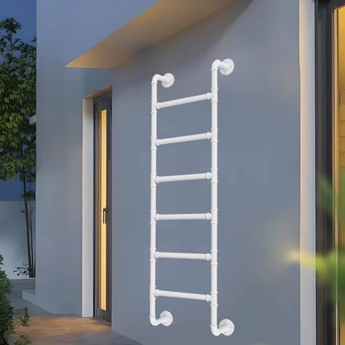Facile da installare: questa scala da pavimento viene fornita con accessori di sicurezza essenziali per un uso sicuro. L'installazione è rapida e semplice, richiede solo pochi minuti. Fare riferimento alle immagini fornite per una chiara guida all'installazione, consentendo di godere della nuova scala senza la necessità di assistenza professionale. Perfetto per progetti di casa e giardino!