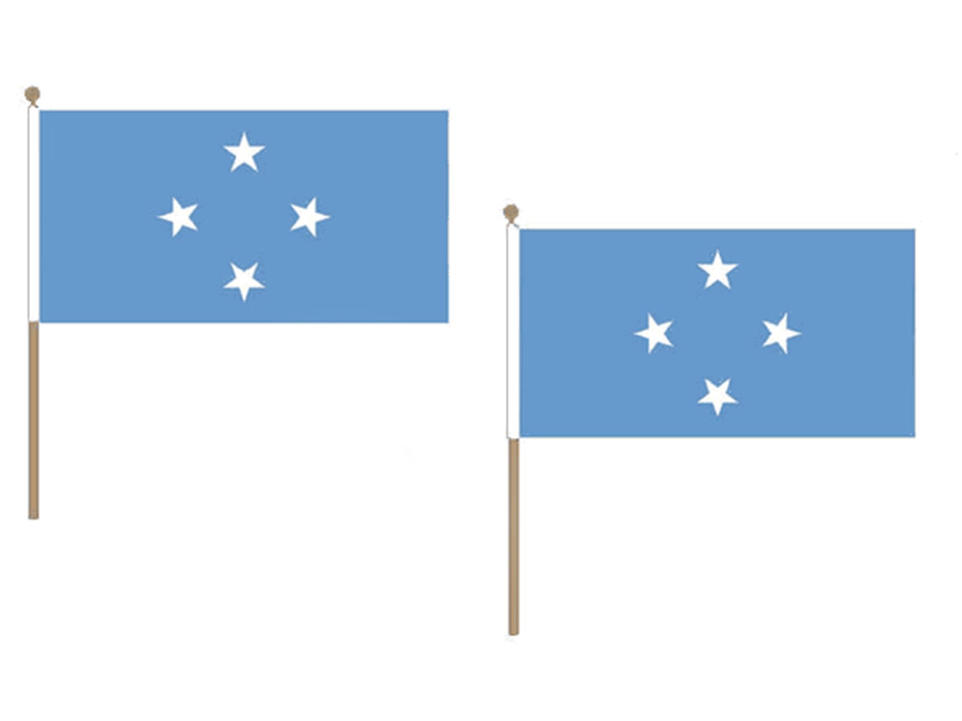 Drapeau Micronésie 45x30cm lot de 10 drapeaux micronésiens pour décoration