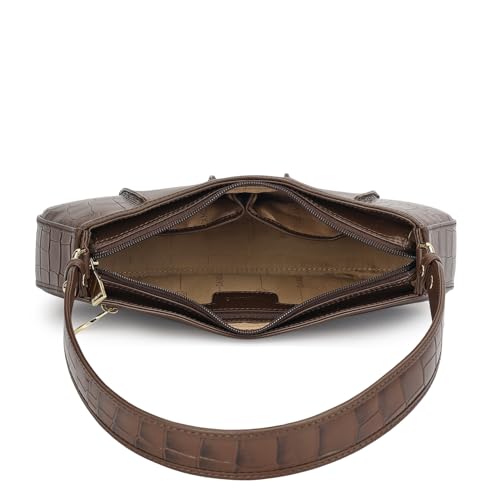 Image of Da Milano Leather Shoulder Bag for Women (01908OL)