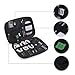BAGSMART Travel Case, Small Cord Organizer Bag for Tech Essentials, Grey