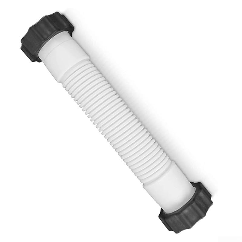 1 manguera de repuesto para alberca compatible con 11535, tubo corto de 45 cm, color blanco para mantenimiento de piscinas (45 cm)