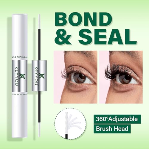 Image of KEYYOU 10ml Lash Glue White Lash Bond and Seal Waterproof Lash Cluster Glue
