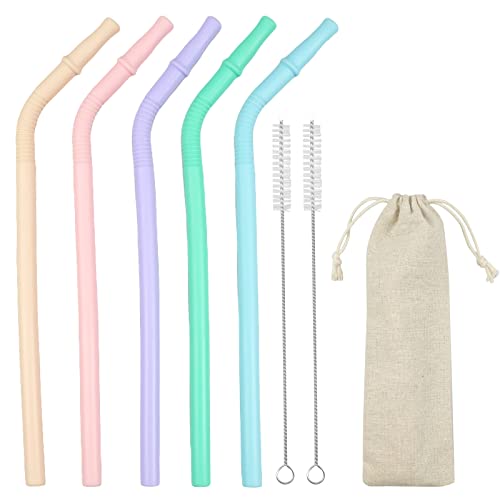 Spazzole Per Cannucce In Silicone - 2 Pezzi Da 6mm E 9mm, Extra Lunghe E Pieghevoli - Foto 5