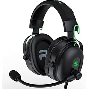 Black Shark Wired Gaming Headset with Mic for PS4 PS5 Xbox Nintendo Switch, Over Ear Wired Headphone, 50mm Drivers, Noise Cancelling Computer Headset for PC, Computer, Phone