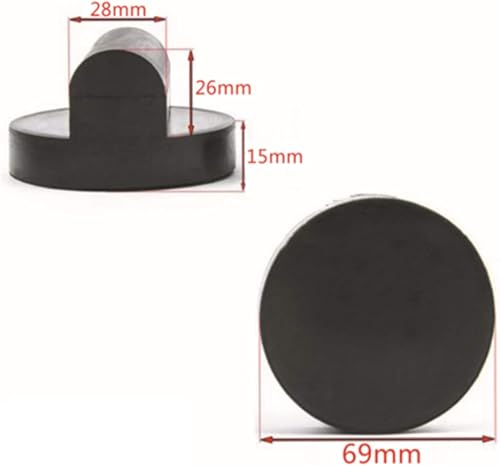 Miniatura 3 de Almohadilla de gato, almohadilla de goma ranurada universal, protector de riel para modelos Audi, TT, R8, RS, A6, A7 (2.717 x 1.614 in)