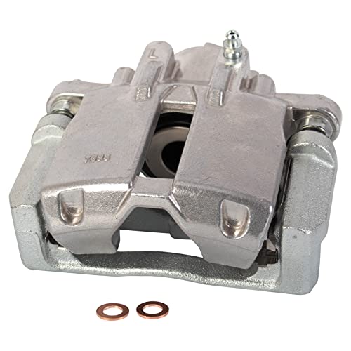 Image of TRQ Rear Left Brake Caliper w /Bracket Drivers Side