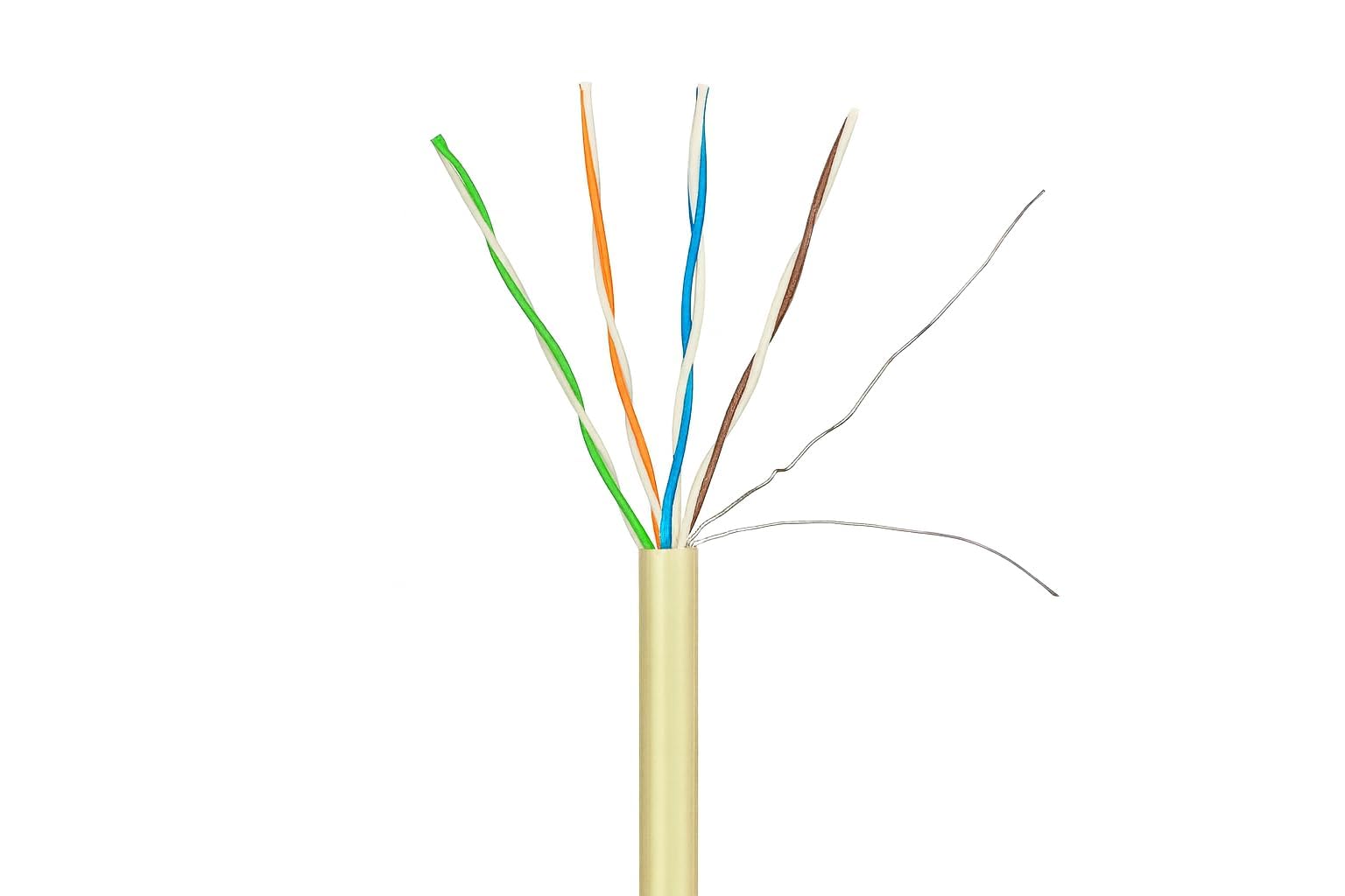 Cable flexible CAT6A S/FTP de 50 m en rollo - PVC (Fca)