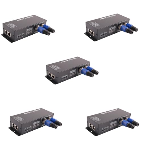 Décodeur DMX512 pour ruban LED RGBW 4 canaux DC 12-24V 20A avec connecteurs RJ45